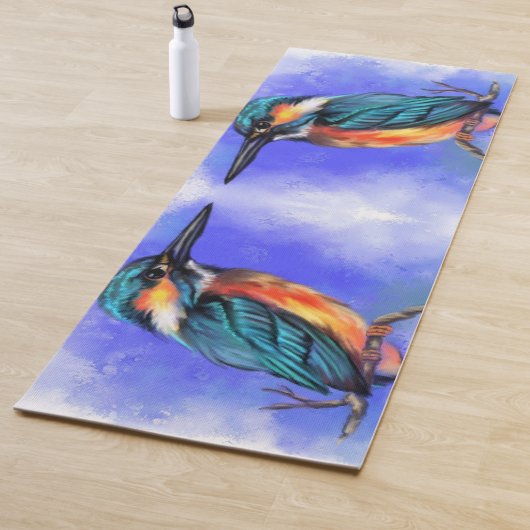 Tapis De Yoga Kingfisher Bird Yoga Mat (En situation)
