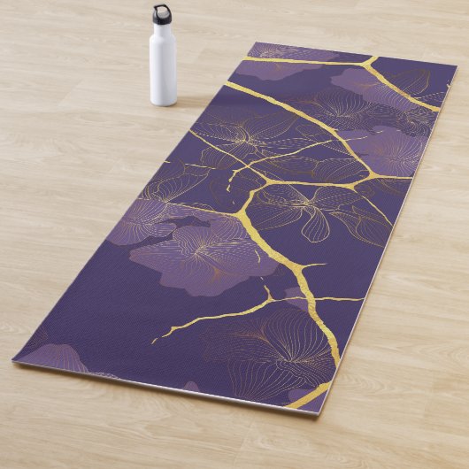 Tapis De Yoga Kintsugi japonais. (En situation)