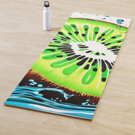 Tapis De Yoga Kiwi Splash of Freshness (En situation)