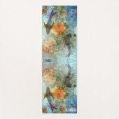 Tapis De Yoga Koi Fish Pond Aquarelle Nom Double Côté (Devant)