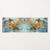 Tapis De Yoga Koi Fish Pond Aquarelle Nom Double Côté (Devant (Horizontal))