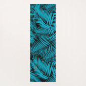 Tapis De Yoga Kona Palms Hawaiian Leaf Tropical - Turq (Dos)