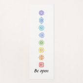 Tapis De Yoga Kundalini Yoga Chakras être ouvert (Devant)