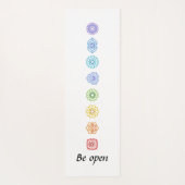 Tapis De Yoga Kundalini Yoga Chakras être ouvert (Dos)