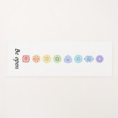 Tapis De Yoga Kundalini Yoga Chakras être ouvert (Devant (Horizontal))