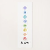 Tapis De Yoga Kundalini Yoga Chakras être ouvert (Dos)
