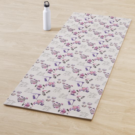Tapis De Yoga La beauté vient du motif d'intérieur (En situation)