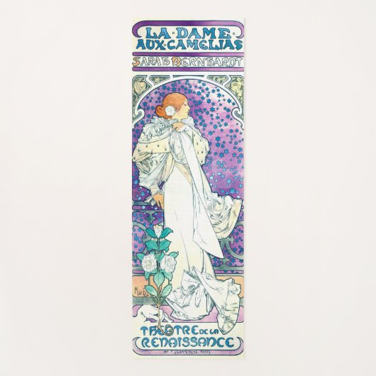 Tapis De Yoga La Dame des Camelias, Alphonse Mucha (Devant)