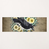 Tapis De Yoga La grâce et l'élégance du corbeau. (Devant (Horizontal))