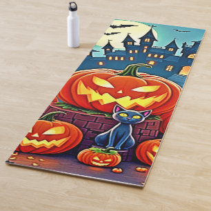 Tapis De Yoga La nuit d'Halloween : Art amusant et effrayant
