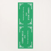 Tapis De Yoga la règle 73 de Gibbs (Dos)