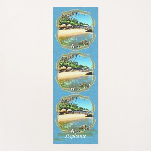 Tapis De Yoga La rivière rencontre l'océan 0330 (Devant)