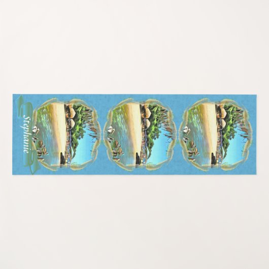 Tapis De Yoga La rivière rencontre l'océan 0330 (Devant (Horizontal))