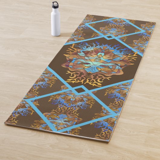 Tapis De Yoga La Terre et le Ciel Mandala (En situation)