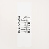 Tapis De Yoga La vie, c'est l'équilibre de l'inspiration de moti (Dos)