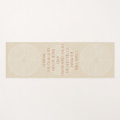 Tapis De Yoga Labyrinthe de Chartres (Devant (Horizontal))