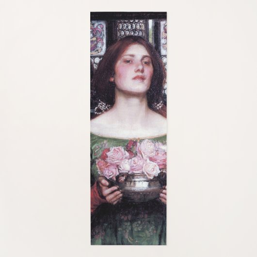 Tapis De Yoga Lady and Roses, John William Waterhouse (Devant)
