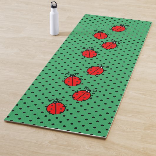 Tapis De Yoga Ladybugs Design Yoga Mat (En situation)
