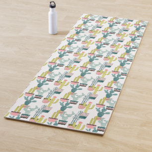 Tapis De Yoga Laissez-nous taco au sujet de motif de cactus de