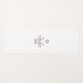 Tapis De Yoga Lait blanc classique Rose décoratif (Dos (Horizontal))