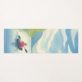 Tapis De Yoga Lake Kayak Matching Left Watercolor (Devant (Horizontal))