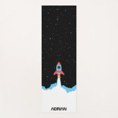 Tapis De Yoga Lancement de fusées dans les enfants spatiaux (Devant)