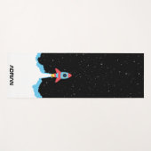 Tapis De Yoga Lancement de fusées dans les enfants spatiaux (Devant (Horizontal))