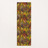 Tapis De Yoga Lapin d'automne en noir (Devant)