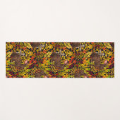 Tapis De Yoga Lapin d'automne en noir (Devant (Horizontal))