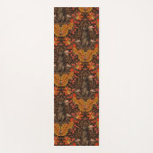 Tapis De Yoga Lapin d'automne sur brun (Devant)