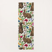 Tapis De Yoga Lapins et fleur sauvage (Dos)