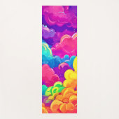 Tapis De Yoga L'Art Cloudscape coloré (Devant)