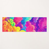 Tapis De Yoga L'Art Cloudscape coloré (Devant (Horizontal))