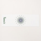 Tapis De Yoga Lavande et Sage Mandala Flower (Dos (Horizontal))