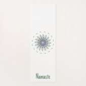 Tapis De Yoga Lavande et Sage Mandala Flower (Dos)