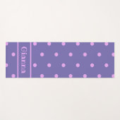 Tapis De Yoga Lavender Polka Dot Yoga Mat (Devant (Horizontal))
