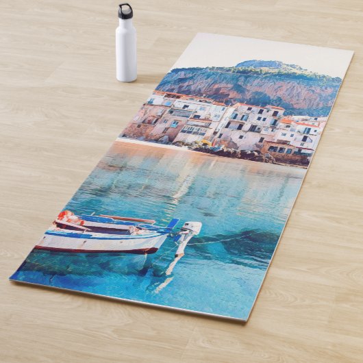 Tapis De Yoga ldp CEFALÙ - Sicile - plage - panorama (En situation)