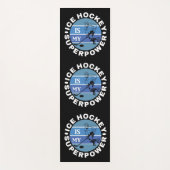 Tapis De Yoga Le hockey sur glace est ma superpuissance (Devant)