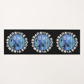 Tapis De Yoga Le hockey sur glace est ma superpuissance (Devant (Horizontal))