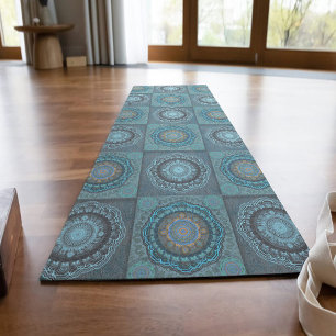 Tapis De Yoga Le mandala des yeux psychédéliques gynécologiques 