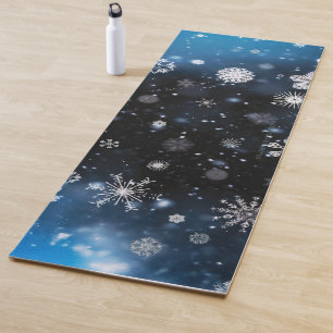 Tapis De Yoga Le Noël de SlipperyJoe, hiver magique paisible à
