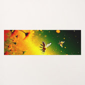Tapis De Yoga Le pollen doré des abeilles explose Joy Design (Dos (Horizontal))