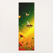 Tapis De Yoga Le pollen doré des abeilles explose Joy Design (Dos)