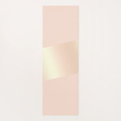 Tapis De Yoga Le poussin moderne élégant rougissent or de rose (Dos)