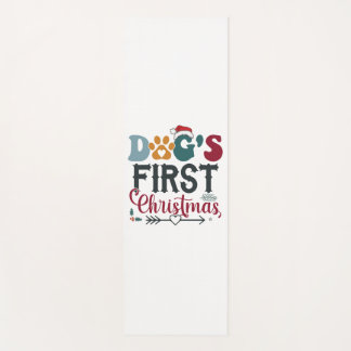 Tapis De Yoga Le premier Noël du chien