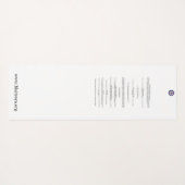 Tapis De Yoga Le rappel (Dos (Horizontal))