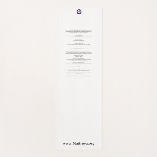 Tapis De Yoga Le rappel (Devant)