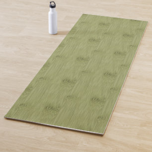 Tapis De Yoga Le regard du bambou dans le grain olive en bois de