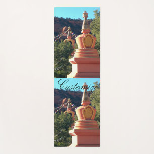Tapis De Yoga Le stupa bouddhiste avec la prière marque