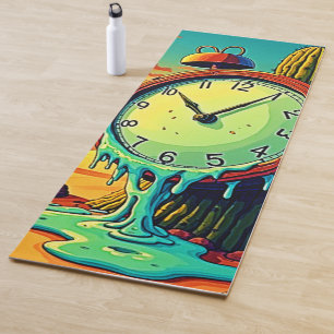 Tapis De Yoga Le Temps Du Désert S'Éteint Horloge